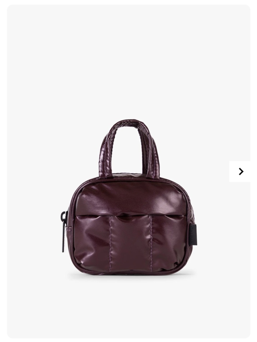 Calpak Luka Duffel Zip Bag Charm in Glazed Dark Cherry